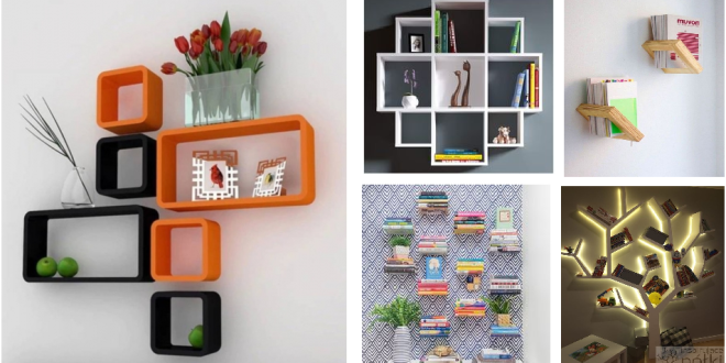 15 colorfull wall bookshelves for small areas