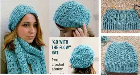 Go with Flow Hat Crochet Pattern