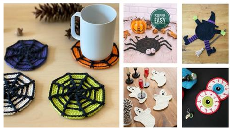 10 best Halloween coasters free crochet patterns