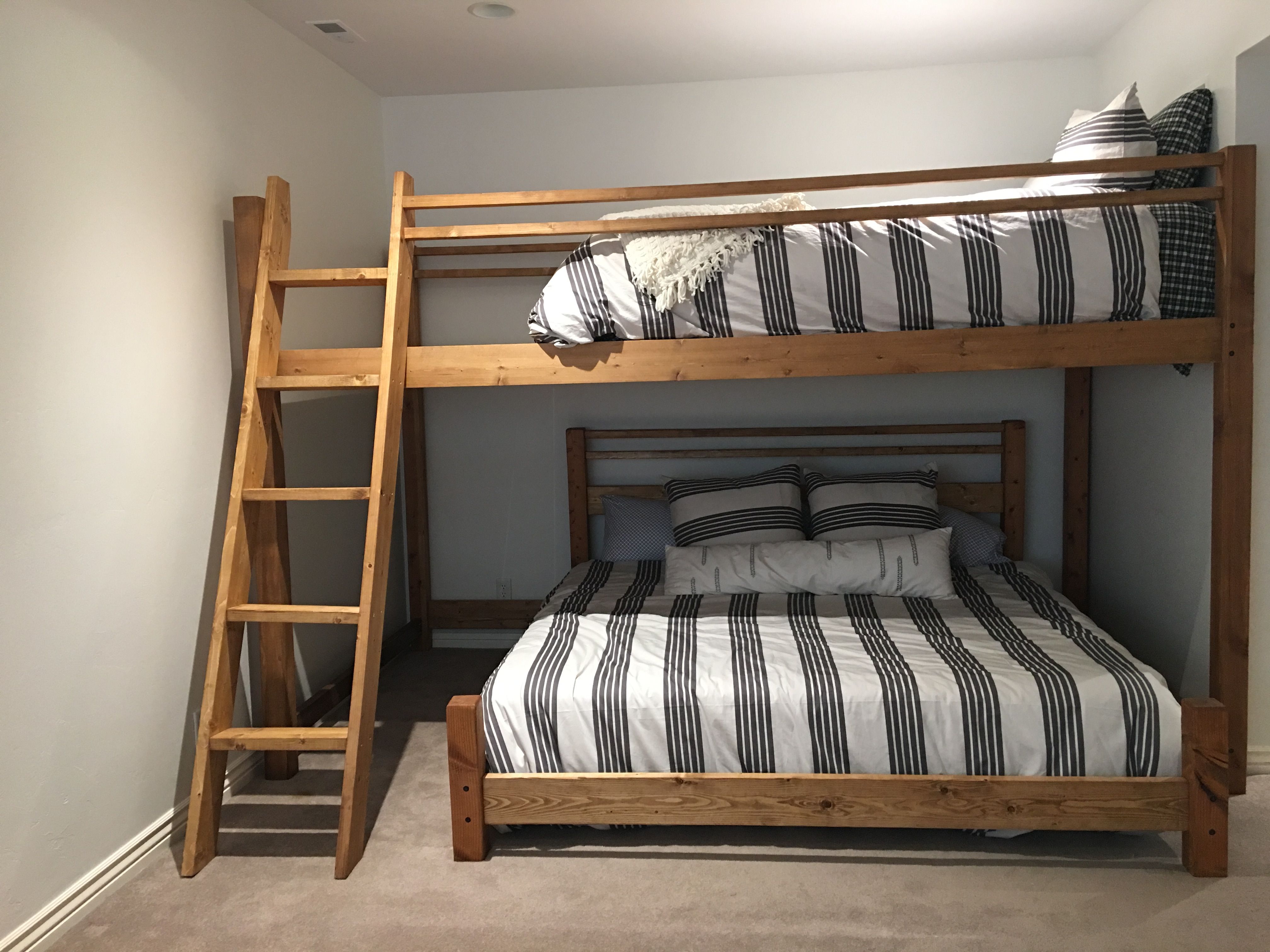 Twin Over Queen Bunk Bed - The Perfect Solution for Limited Spaces