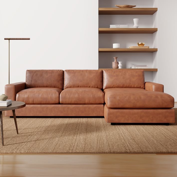 Leather Small Sectional Chaise Sofa - The Perfect Addition to Your Living Room