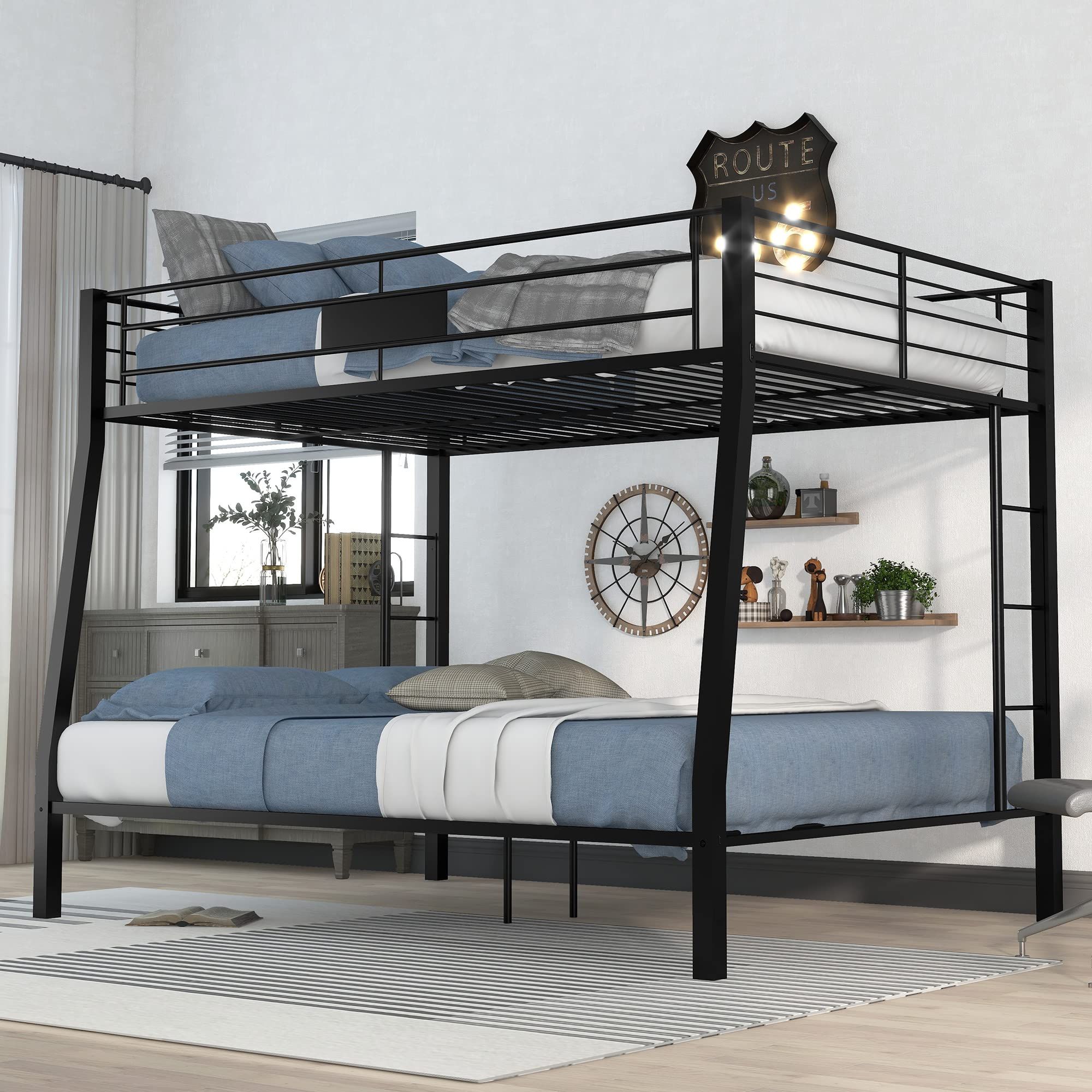 Queen Size Modern Bunk Bed Loft for Stylish and Functional Bedroom Designs