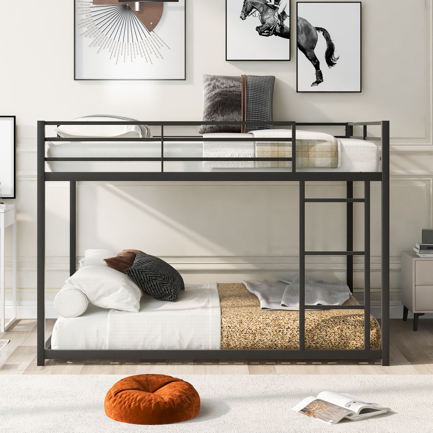 Metal Modern Trundle Bunk Beds for Stylish and Functional Sleeping Solutions