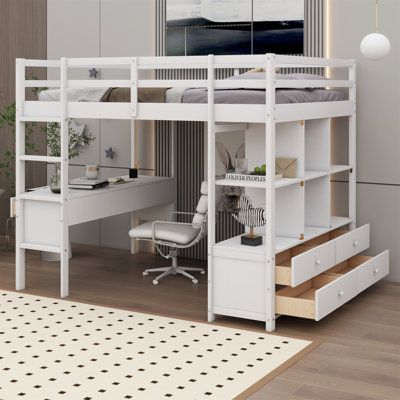 Full Loft Bed With Desk, The Ultimate Space-Saving Solution