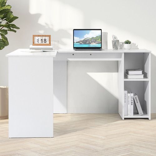 L Shaped Corner White Desk- The Perfect Addition to Your Home Office