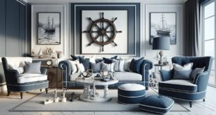 Nautical Chic: Navy and White Luxury Interior Decor