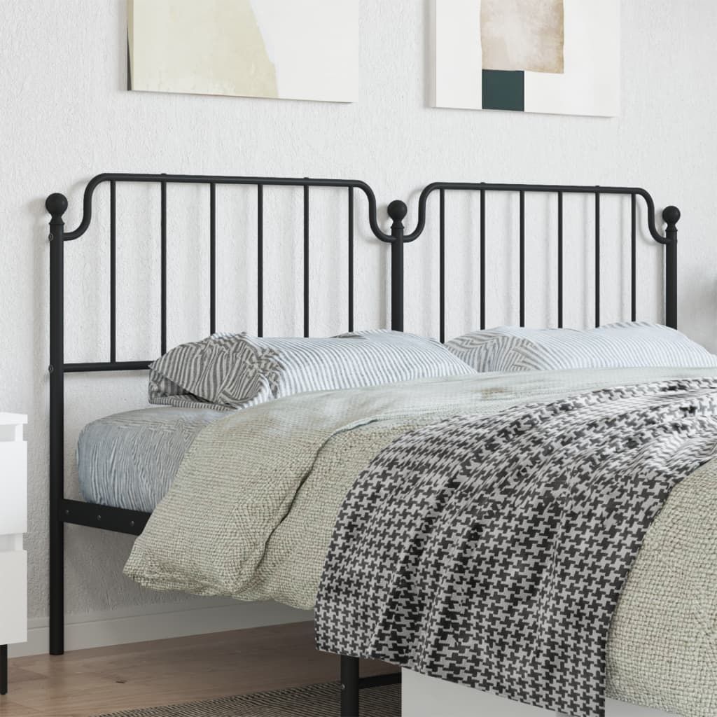 Black Metal Headboards for a Dark and Stylish Bedroom