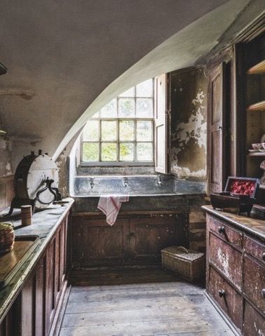 Blue Rustic Kitchen AI Enhances Traditional Design