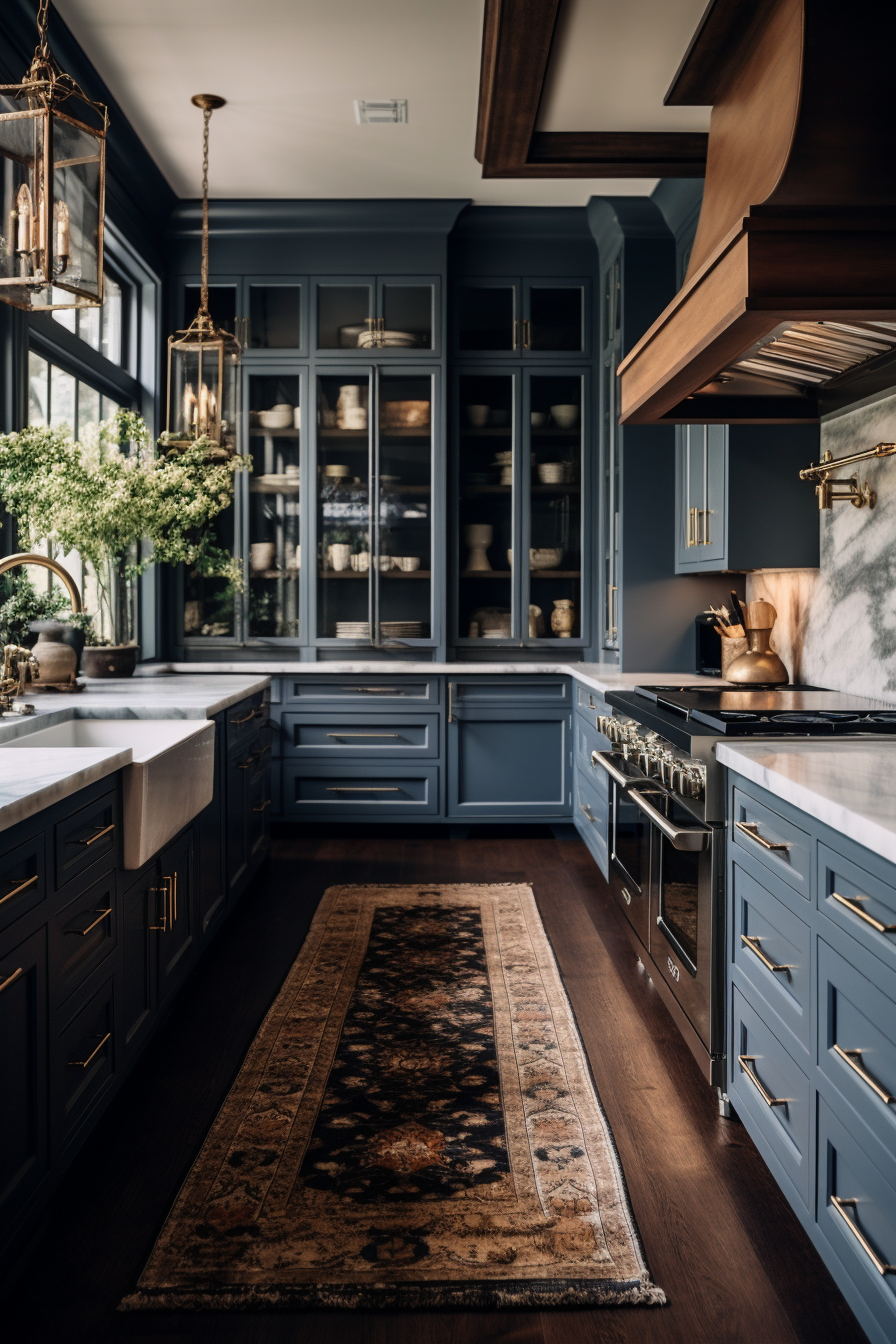 Blue rustic kitchen ai: Creating a cozy and inviting space