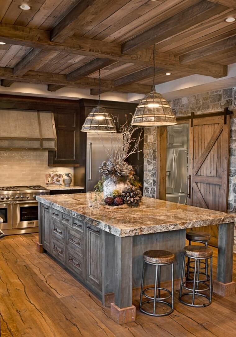 Blue rustic kitchen ai - The perfect blend of modern technology and traditional charm