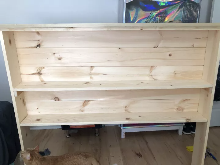 Bookcase Head Board - Storage and Style Combined