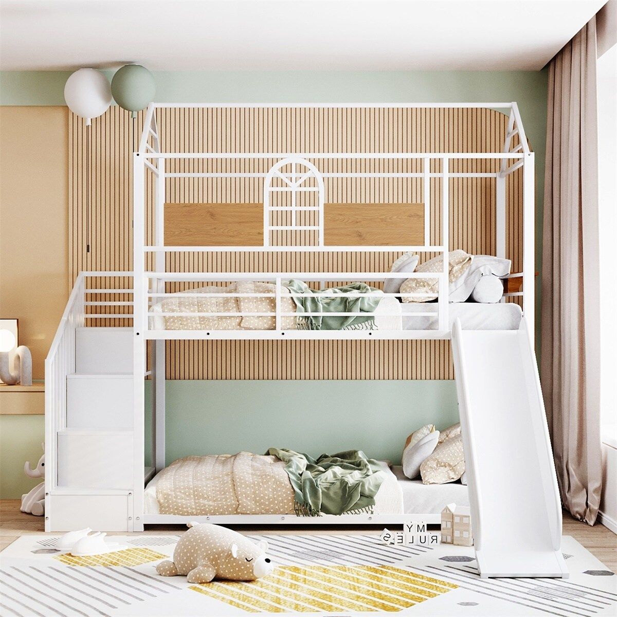 Bunk Bed Slide Fun: The Ultimate Kids' Bedroom Addition