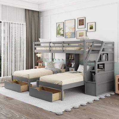 Bunk Bed With Drawers for the Kids' Bedroom