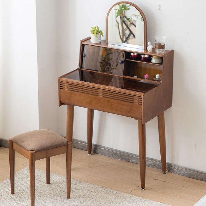 Dresser With Mirror Enhances Bedroom Decor