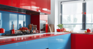 Bold and Beautiful: Blue and Red Accents in the Modern Kitchen