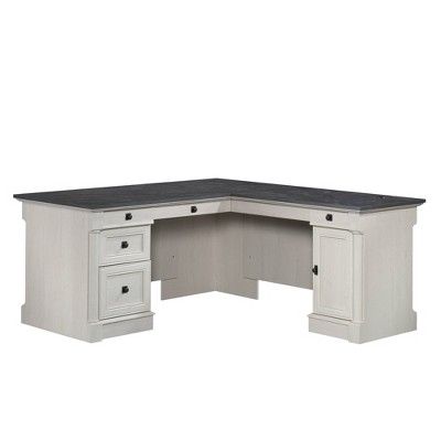 L Shaped Desk With Side Storage Helps Maximize Office Space