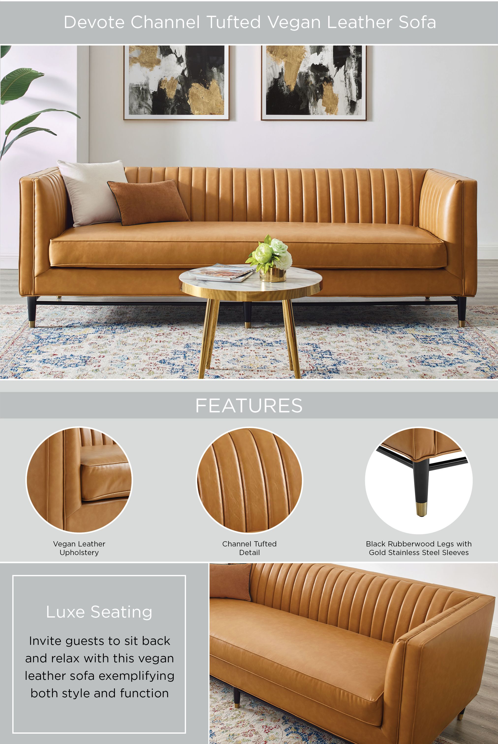 Leather Sofa - The epitome of luxury and durability