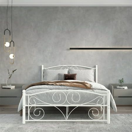 Metal White Queen Bed Frame a Modern and Stylish Choice for Your Bedroom