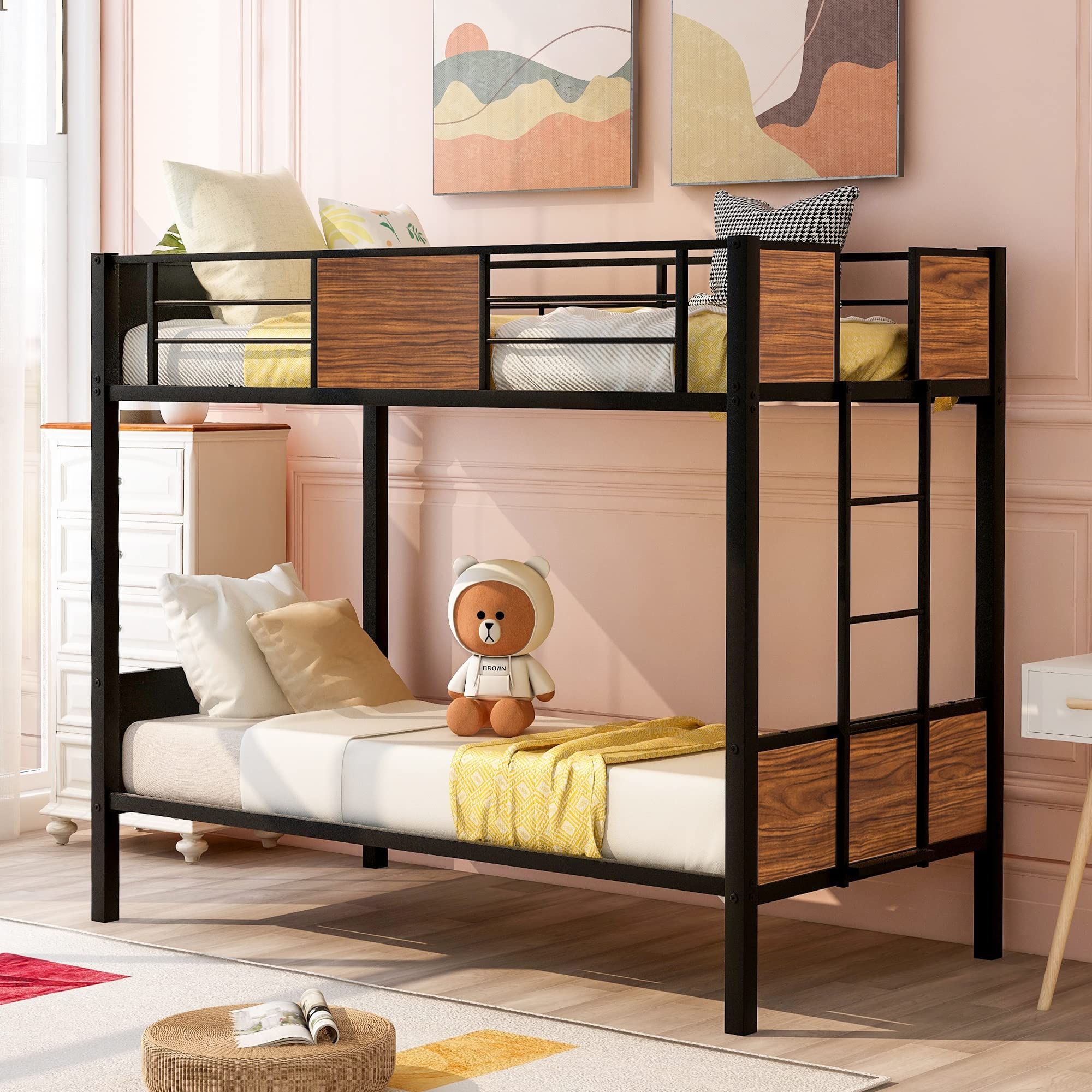 Stylish Girls Bunk Bed Inspired Bedroom Design Ideas