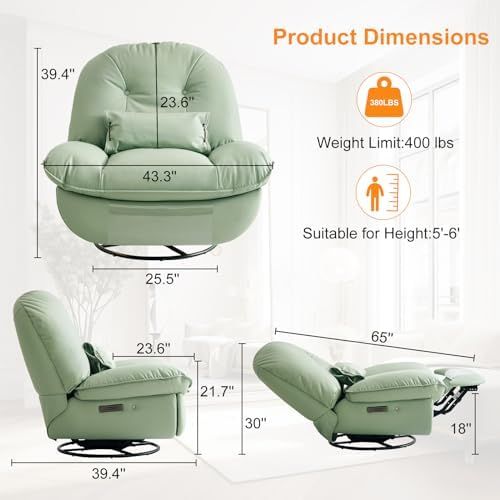 Swivel Rocker Recliner for Ultimate Comfort and Style